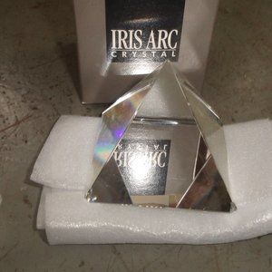 Iris Arc crystal figurine paperweight Pyramid MIB